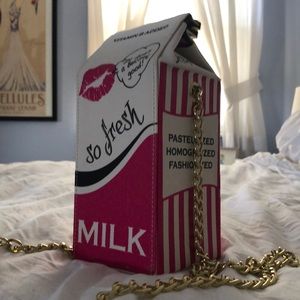 Betsey Johnson milk-carton purse